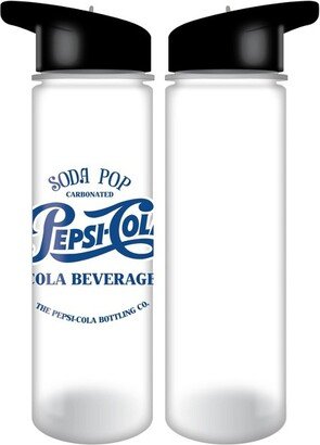 Nostalgia Pepsi 24-Ounce Single Wall Plastic Water Bottle With Black Lid