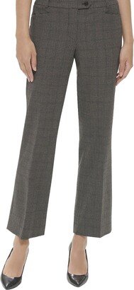 Petites Womens Modern Fit Tapered Leg Dress Pants