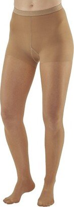 Ames Walker AW Style 78 Women's Soft Sheer 8-15 mmHg Compression Pantyhose Natural Queen