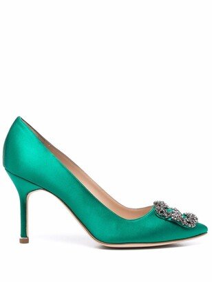 Hangisi 90mm satin pumps-AB