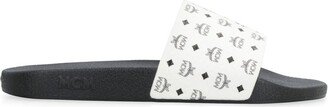 Allover Logo Printed Slip-On Slides