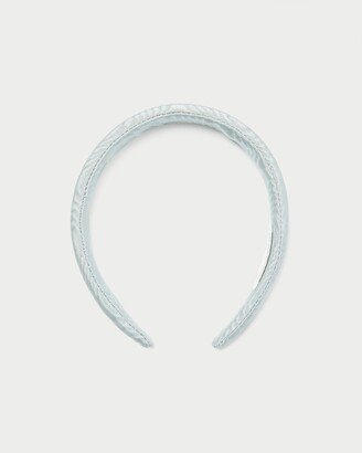 Marina Blue Moiré Puffy Headband