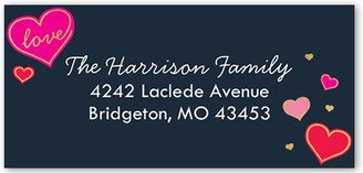 Address Labels: Kisses Forever Address Label, Black, Matte