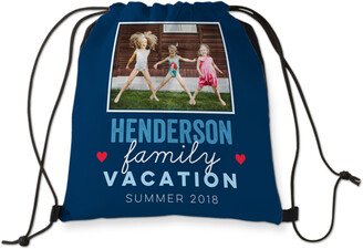 Drawstring Backpacks: Family Vacation Drawstring Backpack