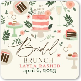 Stickers: Beautiful Brunch Stickers, Beige, Stickers