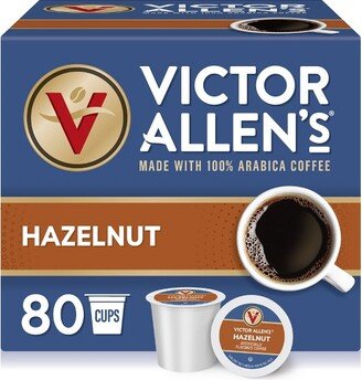 Victor Allen's Coffee Hazelnut Single Serve Coffee Pods, 80 Ct