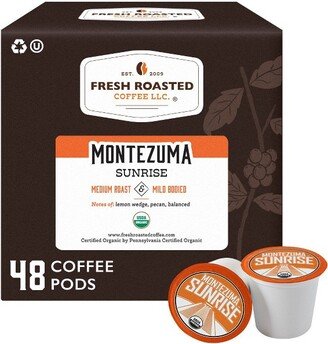 Fresh Roasted Coffee - Organic Montezuma Sunrise Medium Roast Single Serve Pods - 48CT