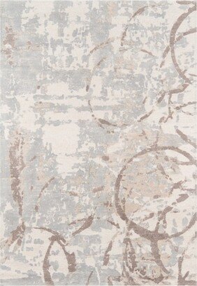 2'x3' Splatter Tufted Accent Rug Beige