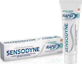 Sensodyne Rapid Relief Extra Fresh Toothpaste - 3.4oz