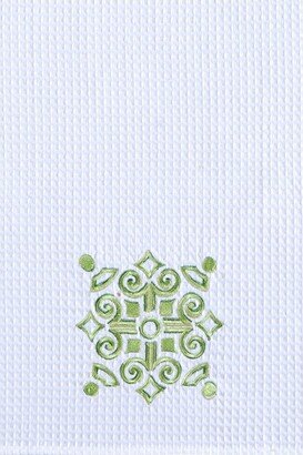 Colonial Williamsburg Boxwood Abbey Waffle Weave Cotton Kitchen Towel