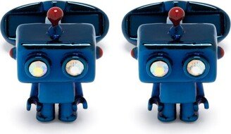 Robot metallic cufflinks