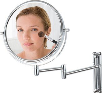 TONWIN 7x/1x Wall Mount Zoom Mirror Double-Sided Wall Make up Mirror Chrome