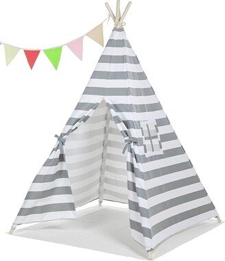 Teepee Tent for Kids with Carry Case,Cavas Toys for Girls/Boys Girls - 1pc