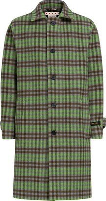 Wool coat with Wavy Check pattern