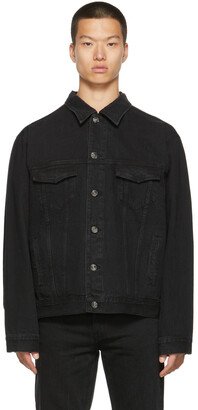 Black Denim Oversize Trucker Jacket