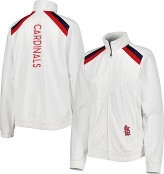 Women's G-iii 4Her by Carl Banks White St. Louis Cardinals Red Flag Full-Zip Track Jacket