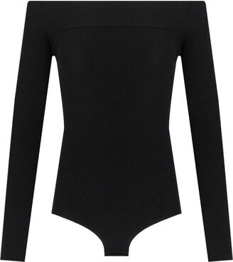 Twinset Black Seamless Knitted Bodysuit