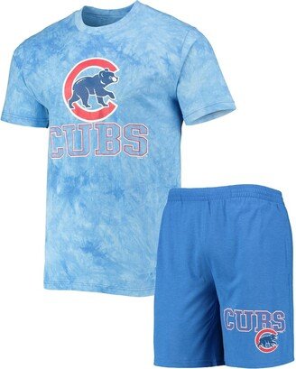 Men's Concepts Sport Royal Chicago Cubs Billboard T-shirt and Shorts Sleep Set