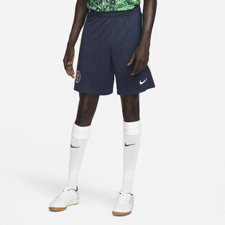 Nigeria Strike Men's Dri-FIT Knit Soccer Shorts in Blue