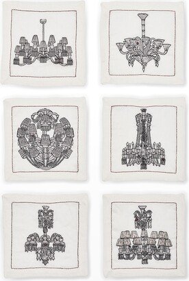 Baccarat x Kim Seybert Chandeliers Cocktail Napkins, Set of 6