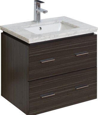 23-in. W x 17-in. D Modern Wall Mount Plywood-Melamine Vanity Base Only In Dawn Grey - Dawn Grey