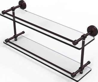 Waverly Place 22 Inch Double Glass Shelf