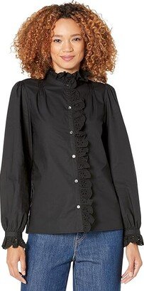 Amiens Blouse (Caviar) Women's Clothing