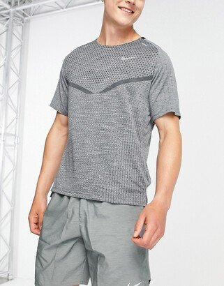 Nike Running Dri-FIT top in gray