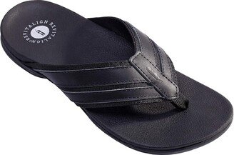 Revitalign Webbed Flip-Flop (Black) Women's Shoes