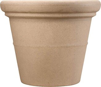 Hc Companies Inc Hc CompaniesTerrazzo Round Plastic Planter Pot Sandstone Color 17 Inch