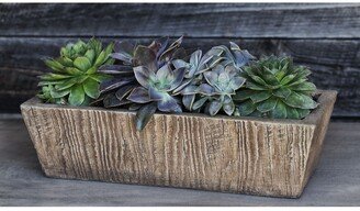 Barn Board Tapered Trough Planter