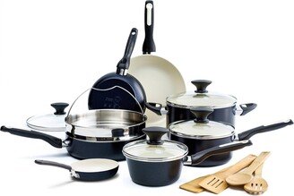 Rio Ceramic Nonstick Cookware Set, 16 Piece