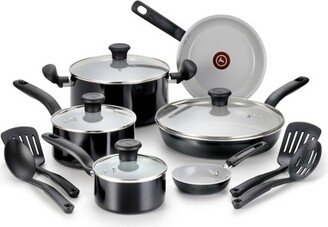 Initiatives 14pc Ceramic Cookware Set - Black