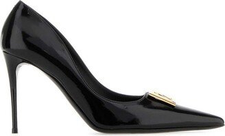 Stiletto Heel Logo Lettering Pumps