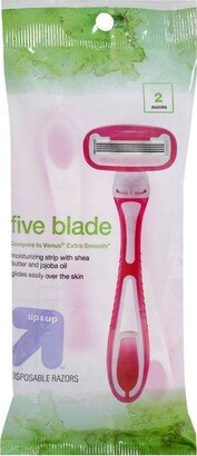 Blade Disposable Razor - Trial Size - 5 Blade/2ct - up & up™