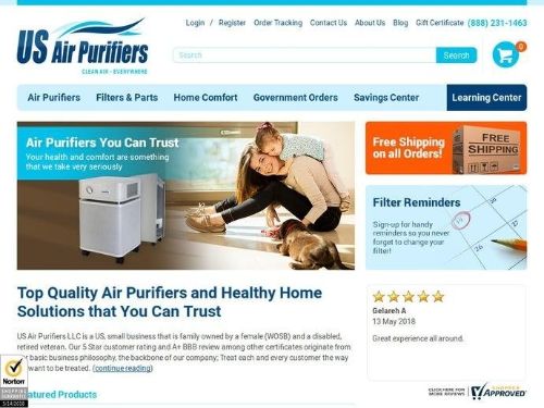 Usairpurifiers.com Promo Codes & Coupons