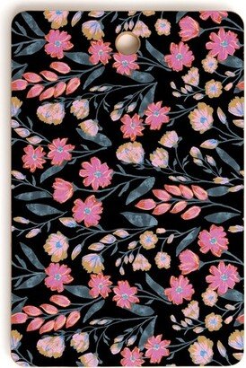 Schatzi Brown Penelope Floral Noir Brights Rectangular Cutting Board