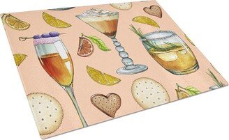 Drinks & Cocktails Peach Glass Cutting Board