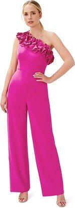 Women's Ruffle Crepe Jumpsuit