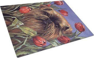 PPP3041LCB Brussels Griffon Peek A Boo Glass Cutting Board