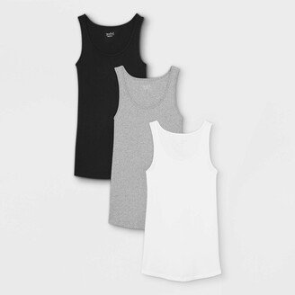 Rib 3pk Bundle Maternity Tank Top - Isabel Maternity by Ingrid & Isabel™ /Gray