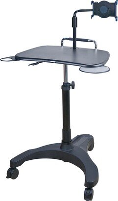 AIDATA U.S.A. AIDATA LPD502P Sit/Stand Mobile Laptop Workstation w/XL Tablet Holder