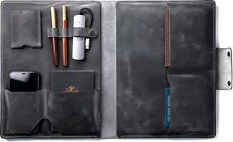 Roarcraft Leather Macbook Organizer - Grey