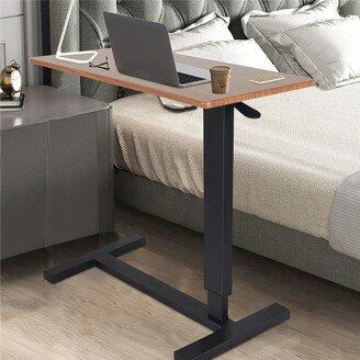 UNHO Rolling Overbed Adjustable Laptop Cart Side Table Stand for Couch