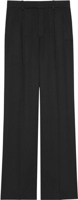 Pleat-Detailing Straight-Let Trousers