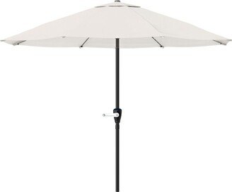 Nature Spring Patio Umbrella with Easy Hand Crank - 9', Tan