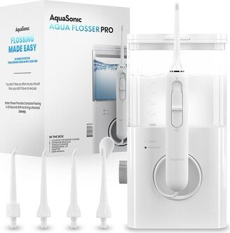 Aquasonic Aqua Flosser Pro Professional Water Flosser With Large Capacity Reservoir