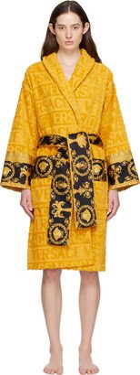 Yellow 'I Heart Baroque' Robe-AA