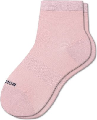 Women's Sheer Stripe Quarter Sock - Slipper Pink - Medium - Cotton