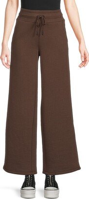 DKNY Women's Solid Wide Leg Pants